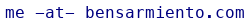 email address